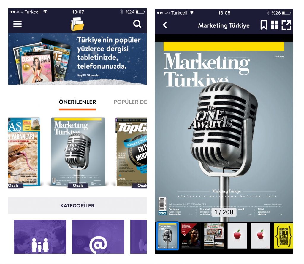 Marketing Türkiye Almanak Özel sayısıyla Turkcell'in Dergilik uygulamasında… dergi