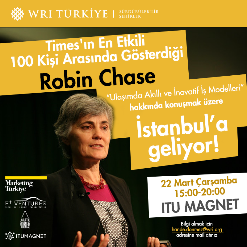 Robin Chase, WRI Türkiye'nin ev sahipliğinde İstanbul'a geliyor! WRI_robin_01_2hkjk
