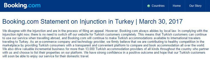 Booking'ten ilk açıklama... booking736