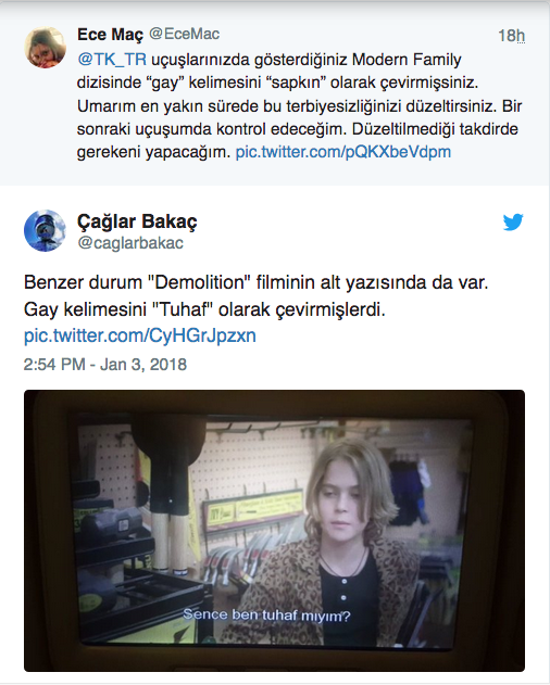 THY gey kelimesini "sapkın ve tuhaf" olarak mı çevirdi? sapkın