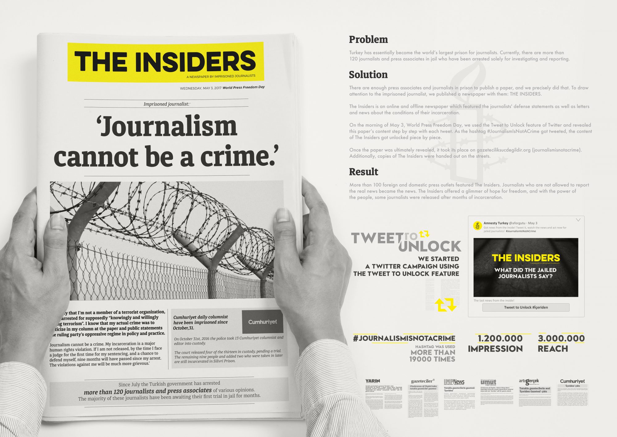 Cannes Lions 2018'in üçüncü gününde Türkiye üç kategoride kısa listeye kaldı amnesty_theinsider_caseboard