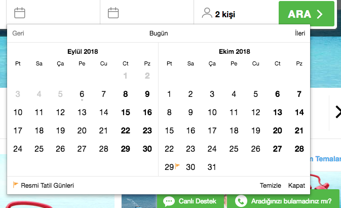 Turizm sektöründeki firmaların web sitelerinde sunduğu kullanıcı deneyimi 1.1 etstur
