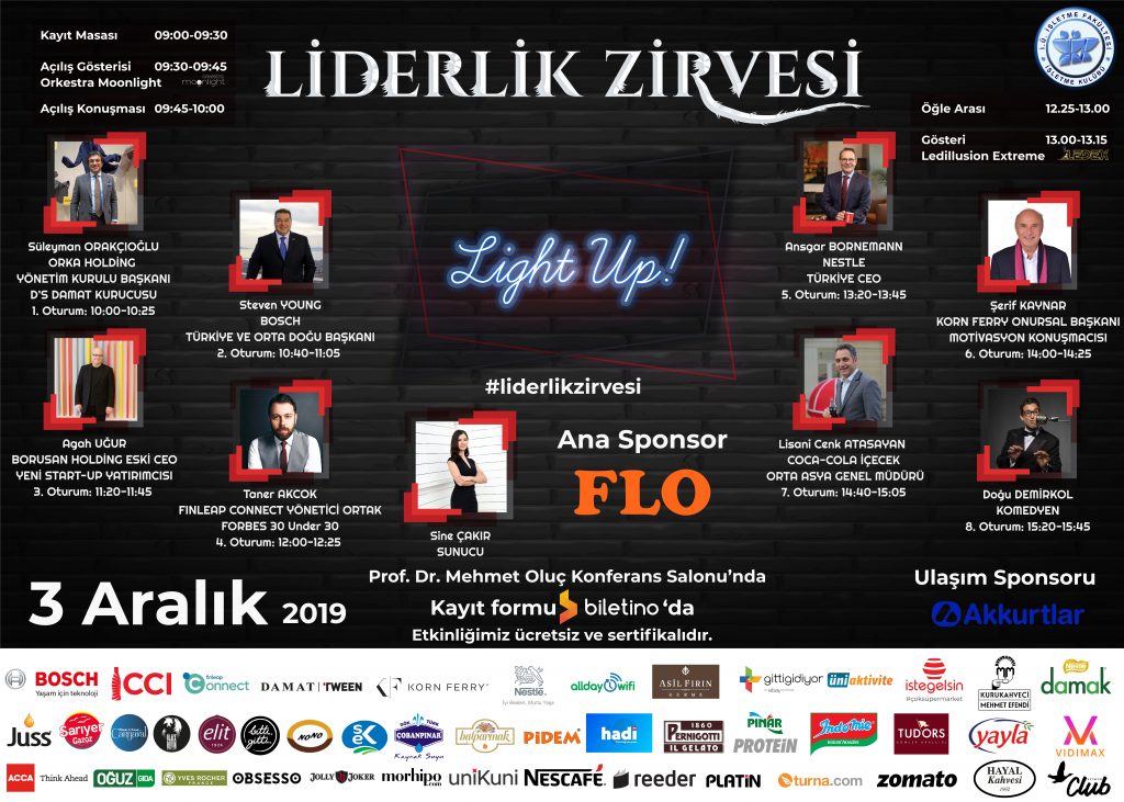 Liderlik Zirvesi 3 Aralık'ta "Light Up" mottosuyla katılımcıları bekliyor Liderlik Zirvesi 3 Aralık'ta "Light Up" mottosuyla katılımcıları bekliyor