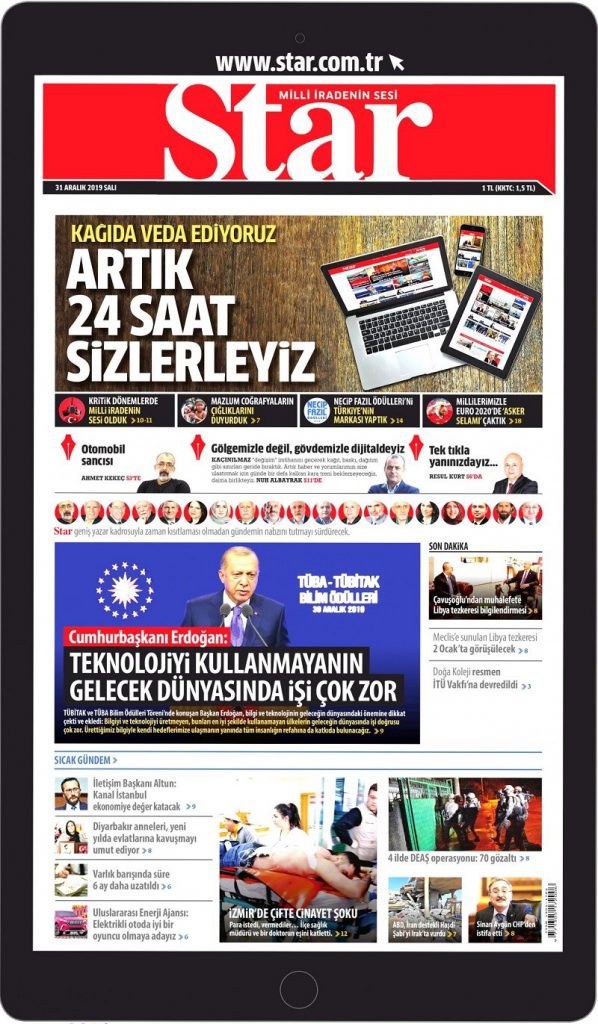 Star ve Güneş son baskısını yaptı