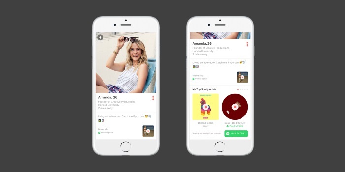 Spotify ve Tinder işbirliği ile önce müzik zevkleri buluşuyor Spotify ve Tinder işbirliği ile önce müzik zevkleri buluşuyor