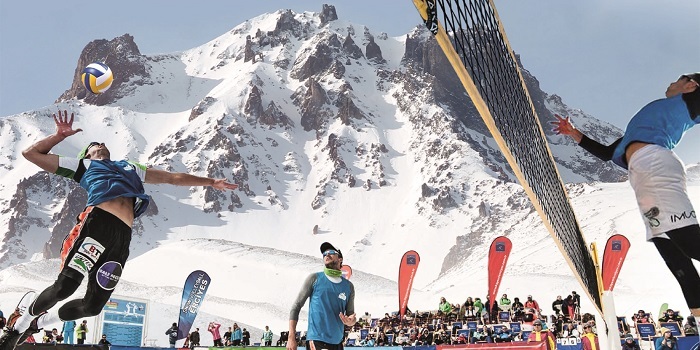 Erciyes'te kar voleybolu heyecanı başlıyor Erciyes'te kar voleybolu heyecanı başlıyor