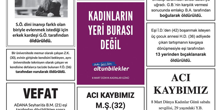 Ölüm ilanları arasında sarsıcı bir reklam! Ölüm ilanları arasında sarsıcı bir reklam!
