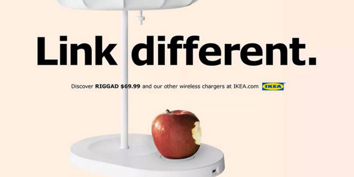 IKEA kablosuz şarj kampanyasında Apple'dan ilham aldı