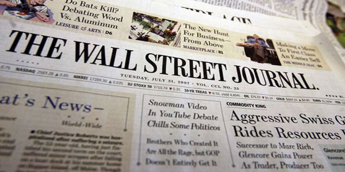 Wall Street Journal baskıyı durduruyor Wall Street Journal baskıyı durduruyor