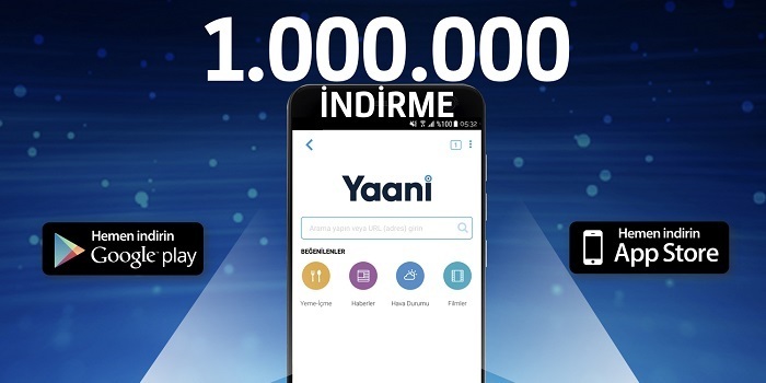 Turkcell'in yerli arama motoru "Yaani" 1 haftada 1 milyon indirildi Turkcell'in yerli arama motoru "Yaani" 1 haftada 1 milyon indirildi