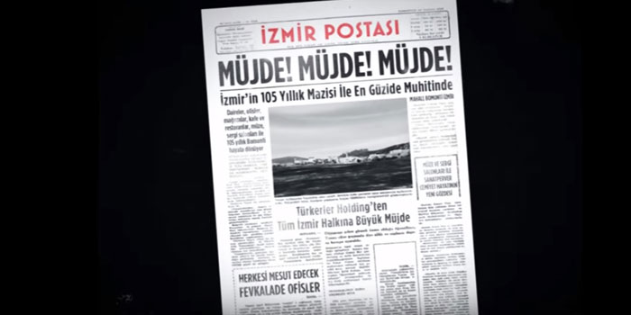 Mahal Bomonti İzmir'e tarihi reklam Mahal Bomonti İzmir'e tarihi reklam