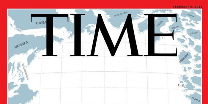 Time’ın Şubat kapağında gittikçe yalnızlaşan Amerika var Time’ın Şubat kapağında gittikçe yalnızlaşan Amerika var