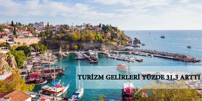 Turizm gelirleri yüzde 31,3 arttı Turizm gelirleri yüzde 31,3 arttı