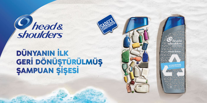 Head&Shoulders’tan bir ilk: Geri dönüştürülmüş şampuan şişesi Head&Shoulders’tan bir ilk: Geri dönüştürülmüş şampuan şişesi