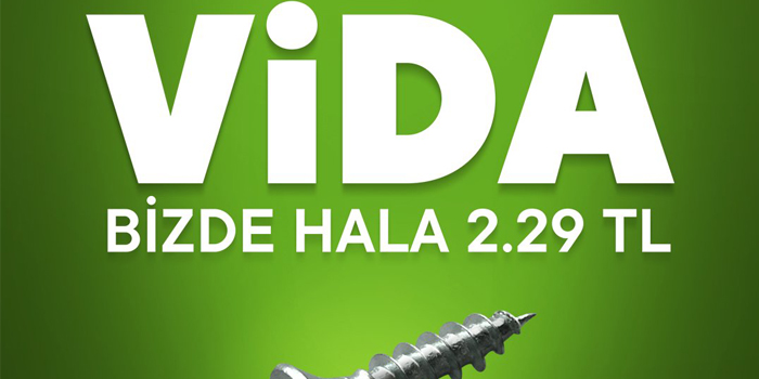 Koçtaş'tan yaratıcı "vida" paylaşımı Koçtaş'tan yaratıcı "vida" paylaşımı