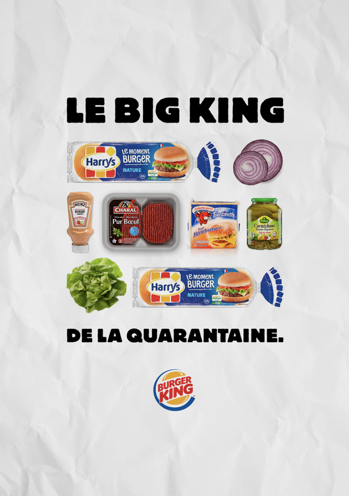 Burger King Fransa, evde Whopper yapmanın tarifini veriyor