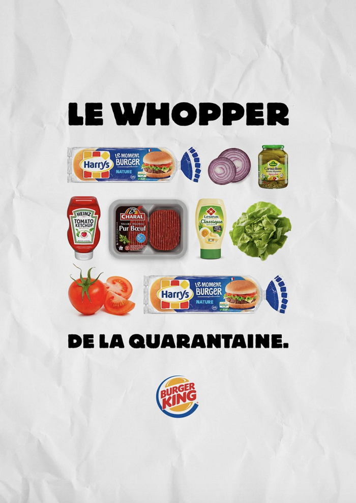 Burger King Fransa, evde Whopper yapmanın tarifini veriyor