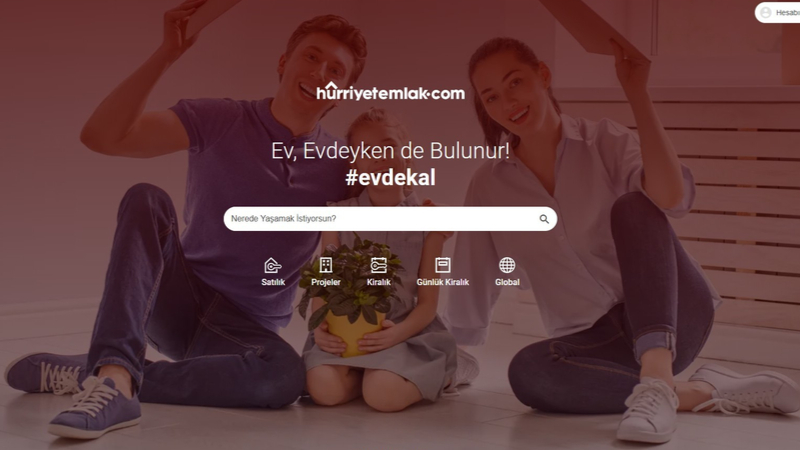 Hürriyet Emlak “Ev, evdeyken de bulunur” sloganıyla sosyal mesafenin önemine dikkat çekiyor Hürriyet Emlak “Ev, evdeyken de bulunur” sloganıyla sosyal mesafenin önemine dikkat çekiyor