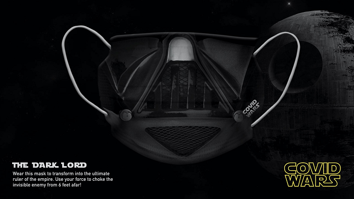 "Covid Wars" maskeleri koronavirüse karşı "Covid Wars" maskeleri koronavirüse karşı