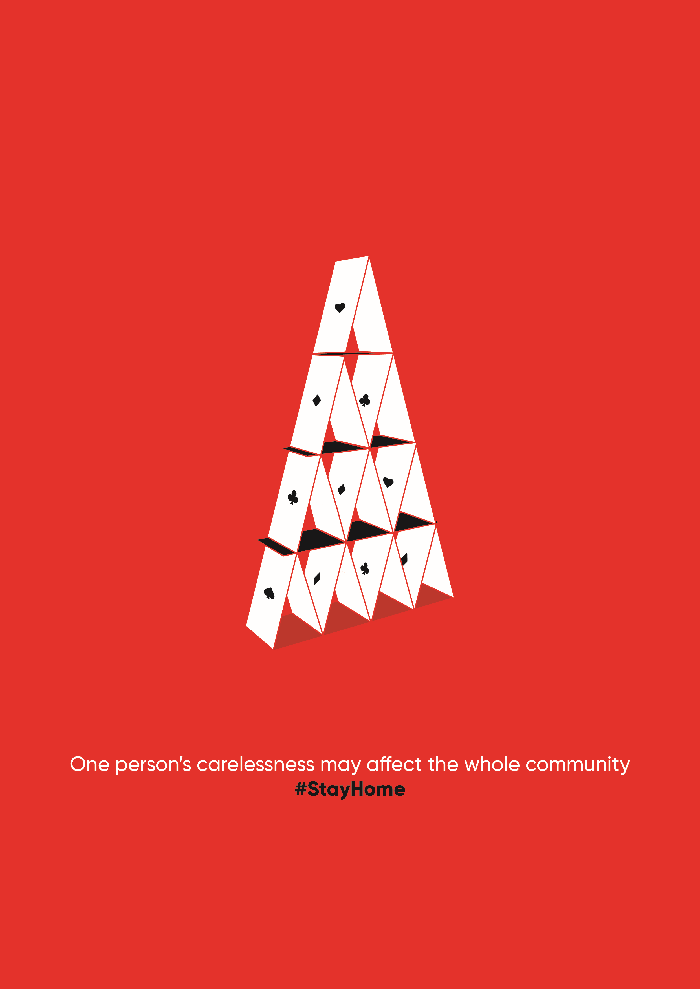 M.A.R.K.A. koronavirüsün korkutan yüzünü "#StayHome" ilanlarıyla gözler önüne seriyor