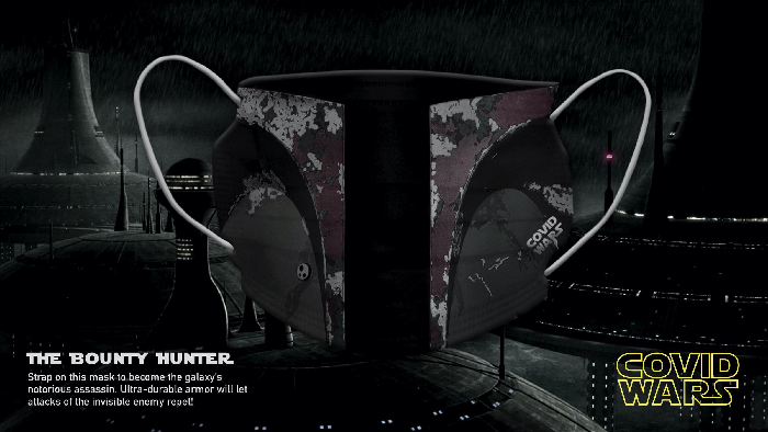 "Covid Wars" maskeleri koronavirüse karşı "Covid Wars" maskeleri koronavirüse karşı