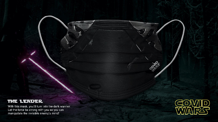 "Covid Wars" maskeleri koronavirüse karşı "Covid Wars" maskeleri koronavirüse karşı