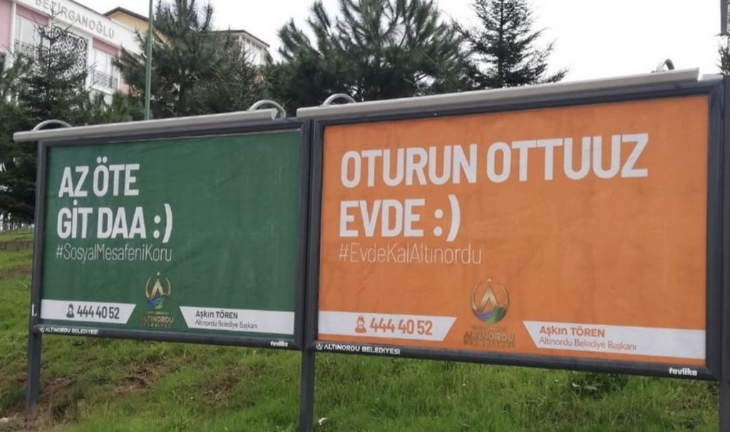 Belediyelerden koronavirüs uyarıları: "Evden bi'yere ırganman", "Eccük daha sabır"