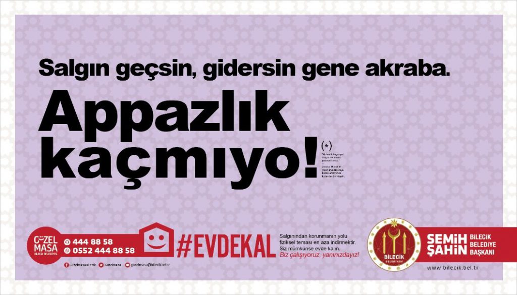 Belediyelerden koronavirüs uyarıları: "Evden bi'yere ırganman", "Eccük daha sabır"