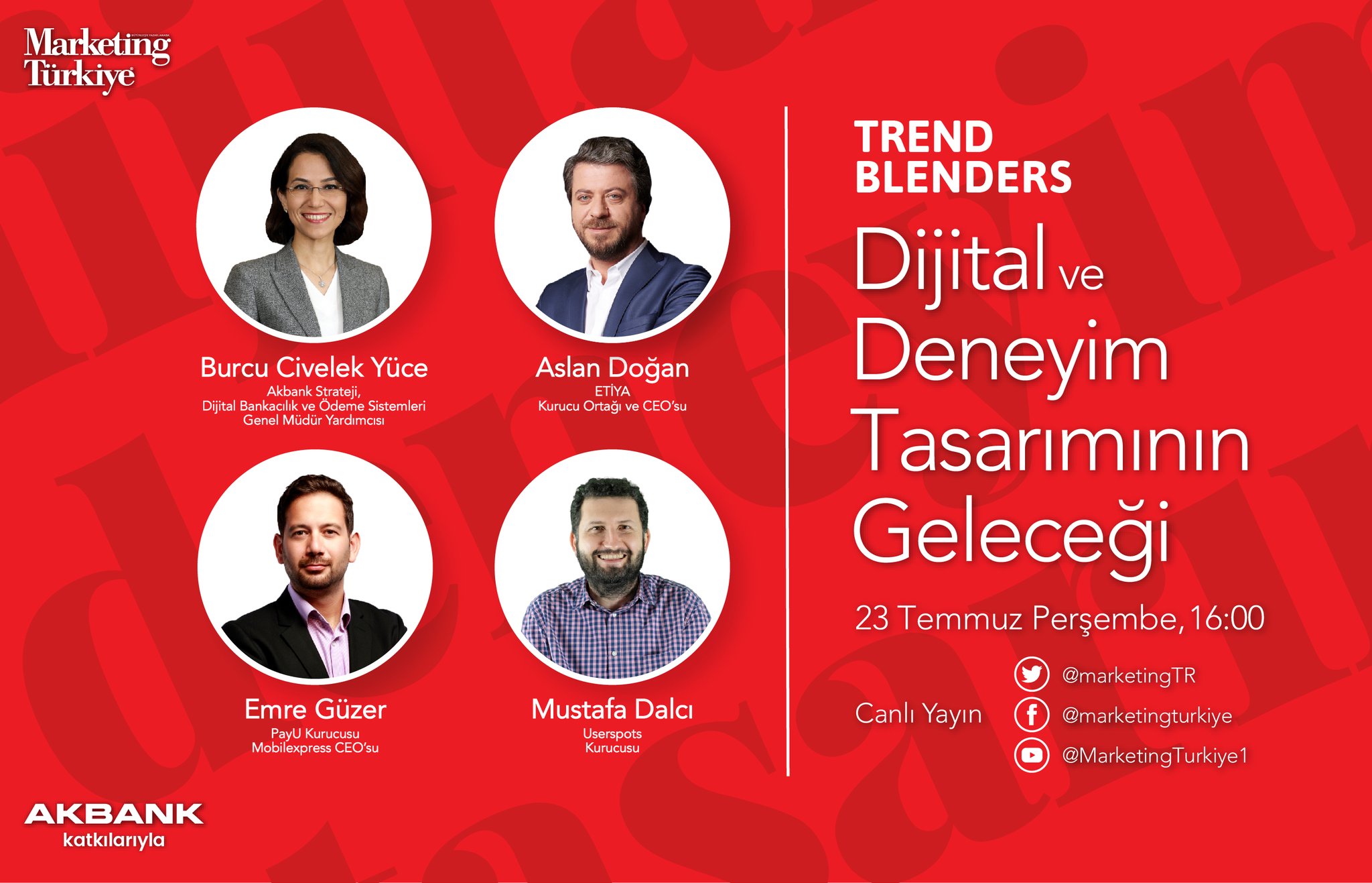 Akbank’ın katkılarıyla Trend Blenders başlıyor