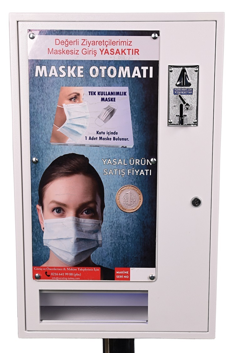 Portatif maske otomatları iş başında