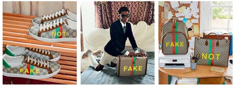 Gucci'den orijinal "Fake" koleksiyon!