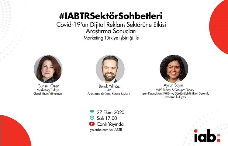 #IABTRSektörSohbetleri’nde "Covid-19’un Dijital Reklam Sektörüne Etkisi" tartışılacak