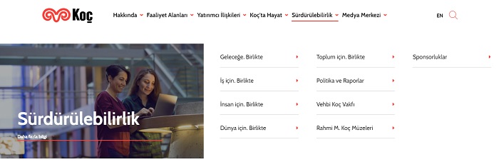 Koç Holding'in web sitesi “Geleceğe. Birlikte” temasıyla yenilendi