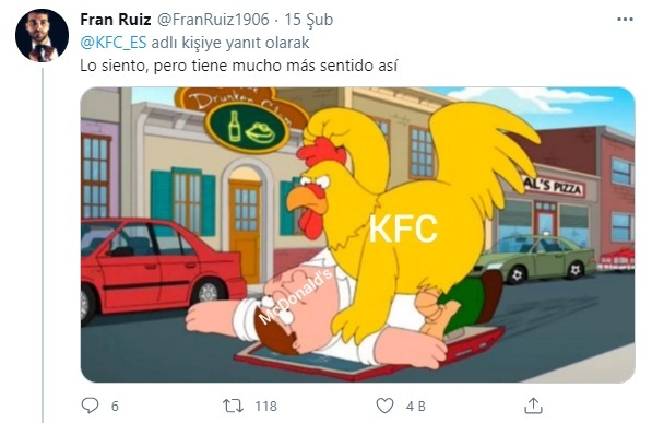 KFC orman kanunlarıyla Burger King'e savaş açtı, karşılığını aldı KFC orman kanunlarıyla Burger King'e savaş açtı, karşılığını aldı