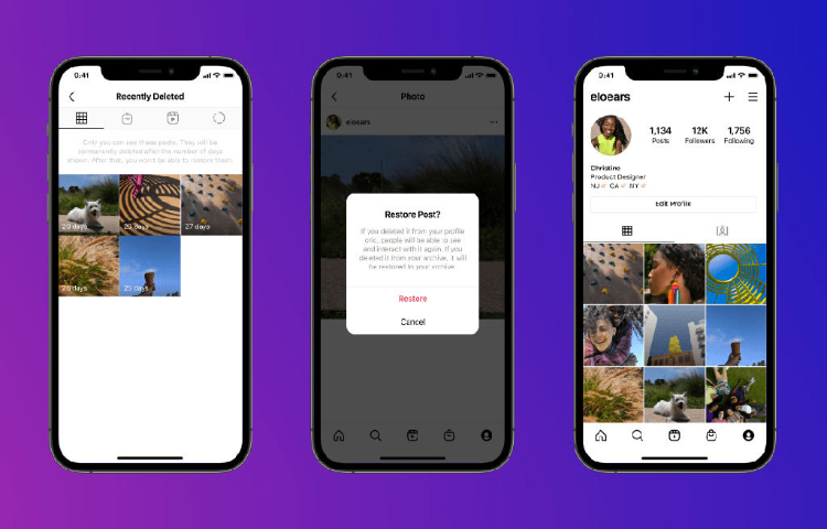 Instagram silinen gönderilere son bir şans veriyor Instagram silinen gönderilere son bir şans veriyor