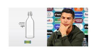 Ronaldo'nun hamlesi Ikea'ya ilham oldu: "Cristiano" su şişeleri satışta