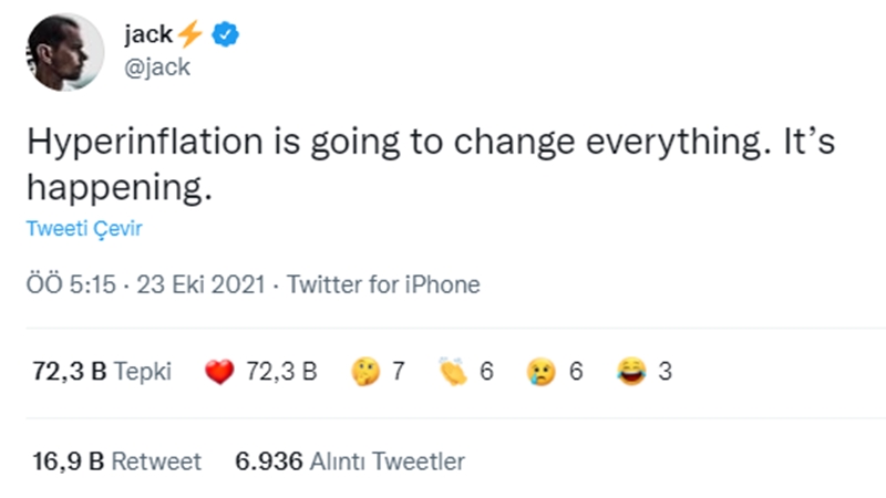 Twitter'ın kurucusu "hiperenflasyon" konusunda uyardı – Son 24 saatin gündemi