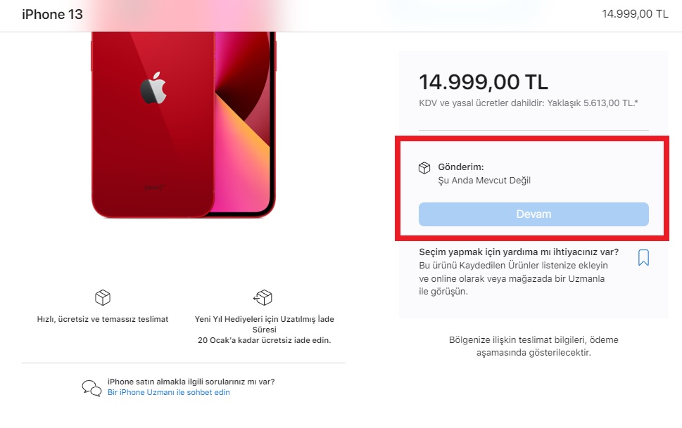 Apple Türkiye satışları durdurdu Apple Türkiye satışları durdurdu