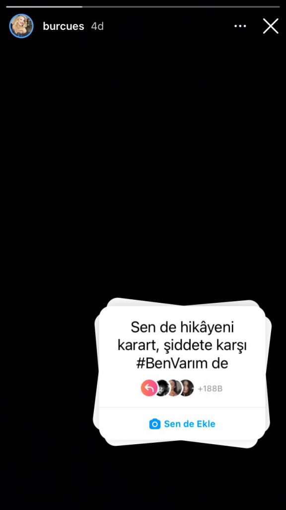 Şiddete karşı #BenVarım