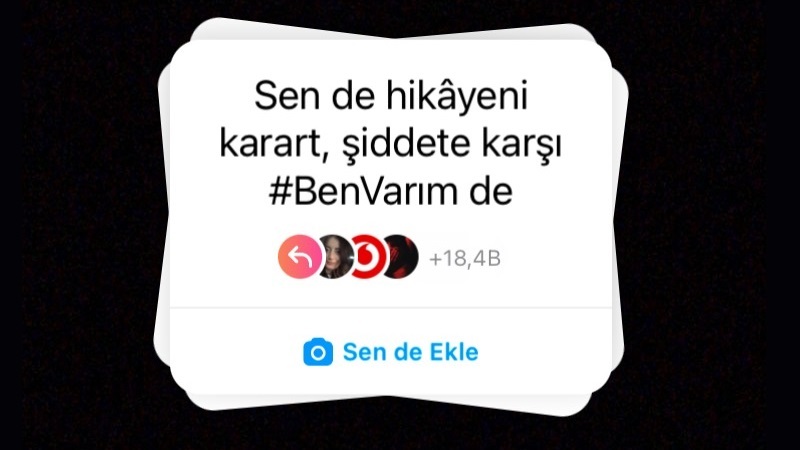 Şiddete karşı #BenVarım Şiddete karşı #BenVarım