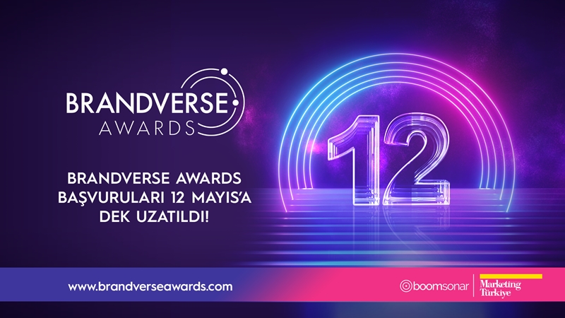Brandverse Awards başvuruları yoğun talep üzerine 12 Mayıs’a uzatıldı!