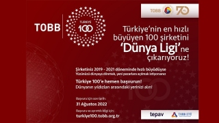 TOBB Türkiye 100 yarışmasının son başvuru tarihi uzatıldı!