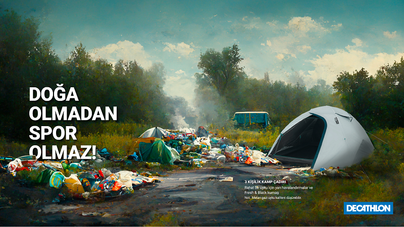 Decathlon Türkiye, Midjourney AI ile hazırladığı Çöpten Kataloglarla “Doğa Olmadan Spor Olmaz” diyor! Decathlon Türkiye, Midjourney AI ile hazırladığı Çöpten Kataloglarla “Doğa Olmadan Spor Olmaz” diyor!