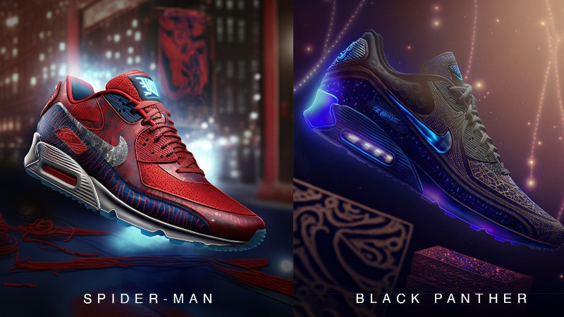 Yapay zeka, Marvel kahramanlarını Nike sneaker'a dönüştürdü...