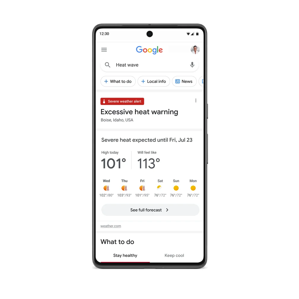 Google, sıcağa karşı uyaracak Google, sıcağa karşı uyaracak