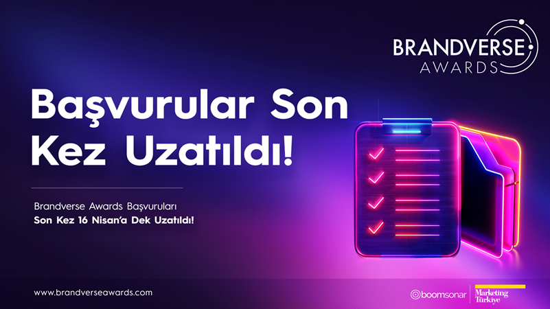Brandverse Awards başvuruları yoğun talep üzerine son kez uzatıldı! Brandverse Awards başvuruları yoğun talep üzerine son kez uzatıldı!