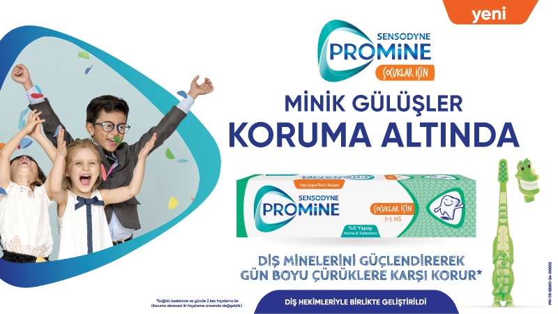 Sensodyne Promine ile “Minik Gülüşler Koruma Altında” Sensodyne minik gülüşler
