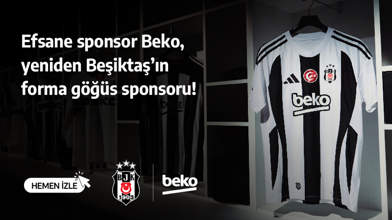 Beşiktaş'ın efsane sponsoru Beko yeniden kendi yerinde! Beşiktaş'ın efsane sponsoru Beko yeniden kendi yerinde!