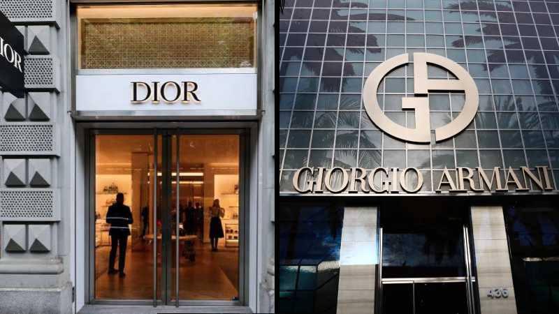 Dior armani shop
