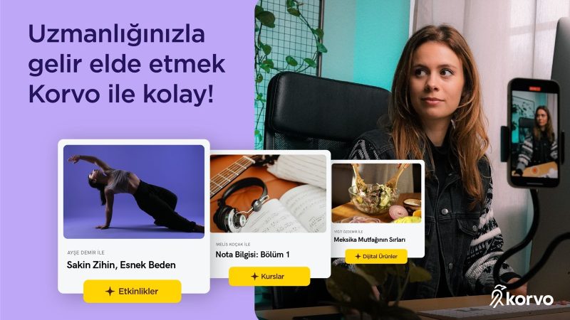 Eğitim verenlerin e-ticaret altyapısı Korvo yeni ürünü online kursları yayına aldı Eğitim verenlerin e-ticaret altyapısı Korvo yeni ürünü online kursları yayına aldı